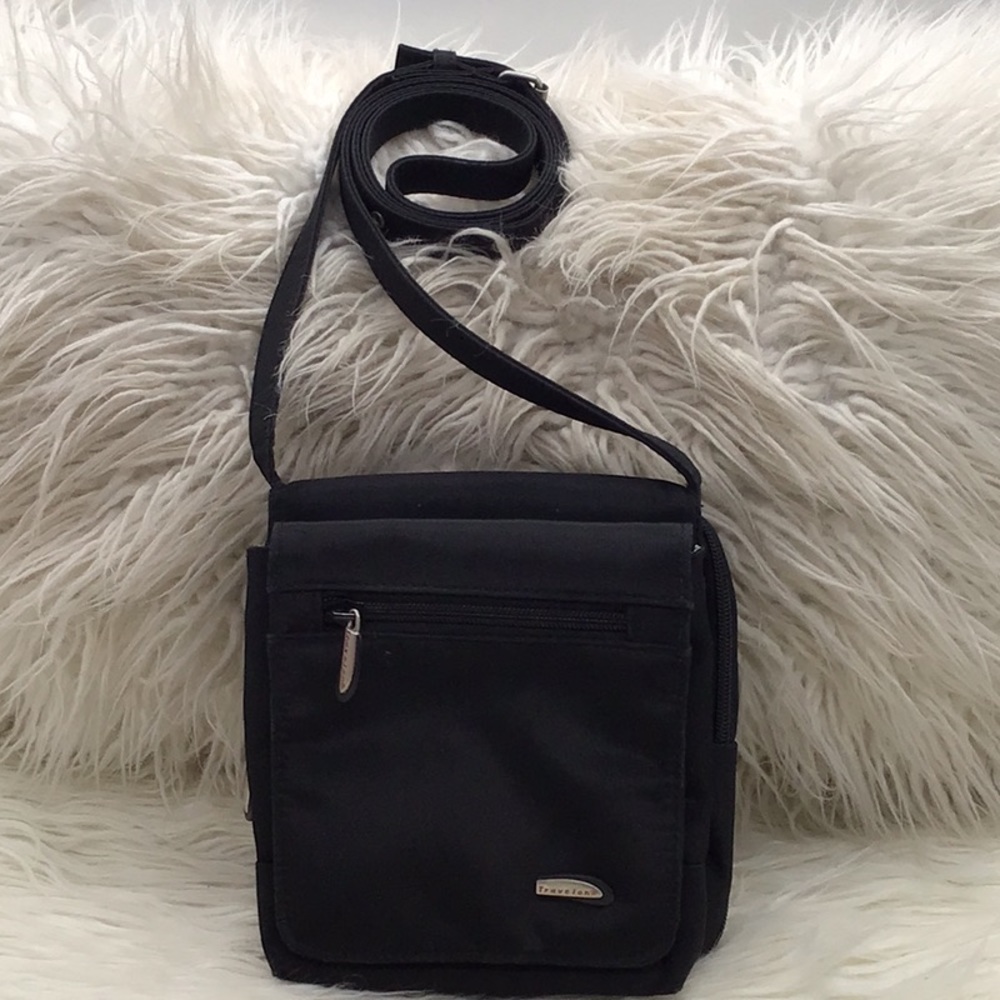 Travelon Black Nylon Crossbody Bag